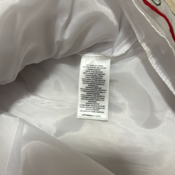 3/$10 Youngland Baby 18 Month White Red Bow Dress - Picture 6 of 9